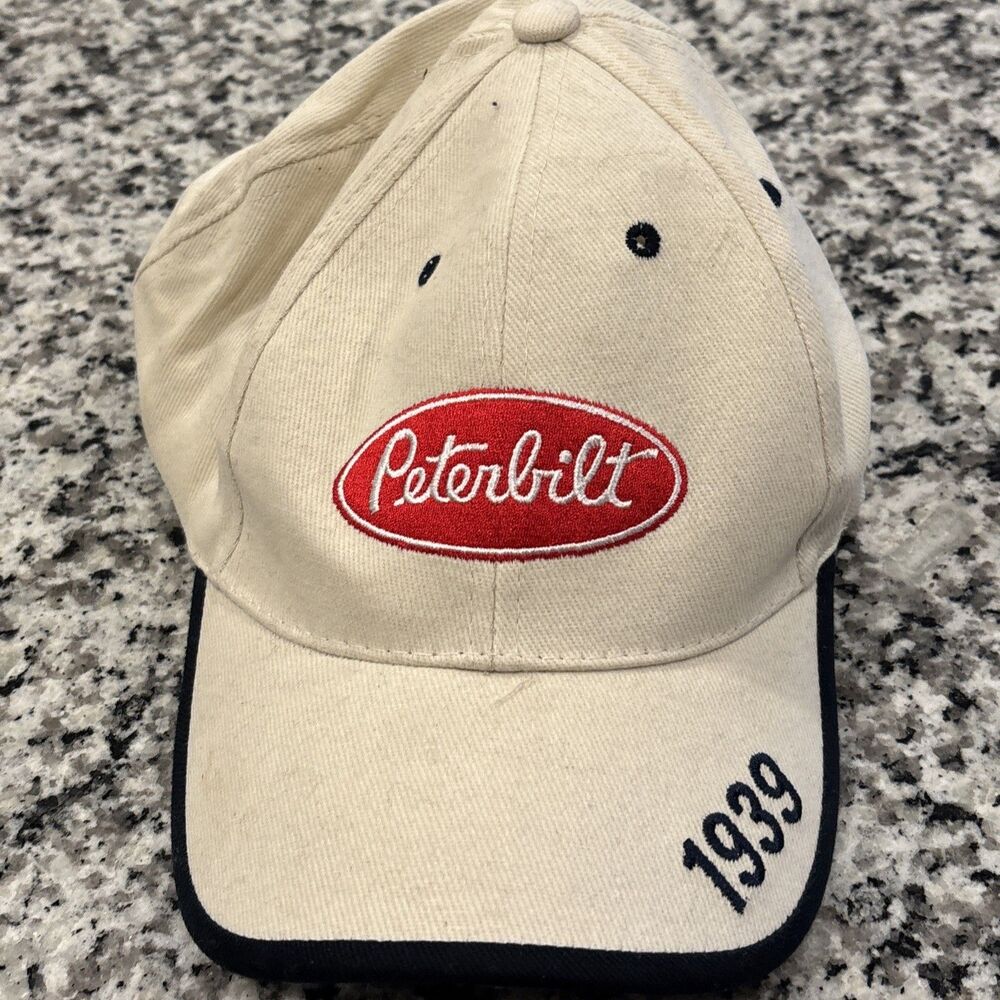 Peterbilt Trucks Cap/Hat 1939 Bill Embroidered Logo Khaki/Black NEW w/TAGS